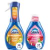Dawn Dish Soap Spray Tropical Blend and Watermelon Combo Pack, Kitchen Household Essentials, 16 oz. Spray Bottle 2-Pack