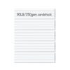 Daxilonyz 80Pcs Sentence Strips for Teacher Supplies, 3” x 12” Ruled Word Learning Strips for Writing Words for Teachers, Classroom and Office (White)