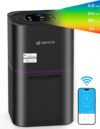 Dayette Air Purifiers for Home Bedroom Up to 2200 Sq Ft，H14 True HEPA Filter Smart WIFI Air Purifiers for Large Room,APP & Alexa Control Air Cleaner with for Allergies Pet Dander Smoke Dust