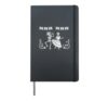 Day of Dead Dancing Skeleton Couple Folk Art Design Hardcover Journal, Black