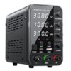 DC Laboratory Power Supply 30V 60V 120V Adjustable Voltage Regulator Bench Switching Preset Current ON/Off(Black 3010)