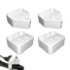 dctgrar 4PCS Power Plug Organizer, 2 Styles Cord Holder Clips, US Plug Cable Winder, Portable Plug Cord Organizer for Phone Laptop Chargers,Game Consoles, Soldering Irons and Small Appliance Cords