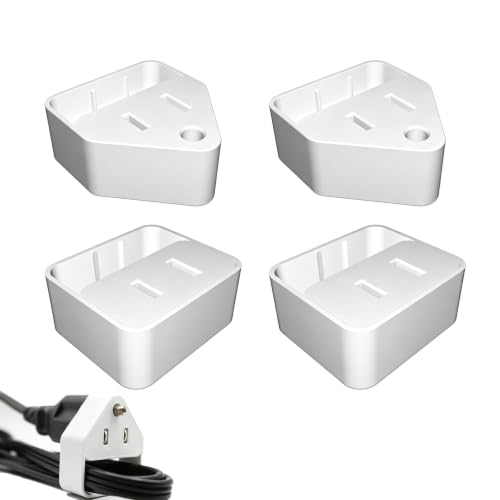 dctgrar 4PCS Power Plug Organizer, 2 Styles Cord Holder Clips, US Plug Cable Winder, Portable Plug Cord Organizer for Phone Laptop Chargers,Game Consoles, Soldering Irons and Small Appliance Cords
