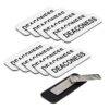 Deaconess 1 x 3 Name Tag, Magnetic Backing White (10 Pack)