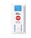Dealworthy™ Cotton Swabs, Double-Tipped, 100% Cotton, Plastic Sticks, 300 Count