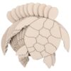 DECHOUS 30pcs Unfinished Turtle Wood Cutouts Multipurpose Decor for DIY and Home Use, Beige Wooden Sea Animal Craft Slices with Ocean Theme Appeal, for Arts and Crafts Projects
