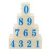 DECHOUS Number Stamps and Scrapbooking for Efficient Document Management with Ergonomic Grip and Plastic Material DIY 0-9 Date and Code Stamps for Classroom and Crafting Use