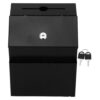 DECOMELODY Lockable Metal Donation Box with Slot for Office and Fundraising, Large Ballot Box Featuring Reliable Lock, Sleek and Sturdy Design to Boost Participation and Reduce Replacement