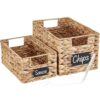 DECOMOMO Wicker Storage Baskets, Handwoven Pantry Baskets