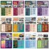Decorably 11 World History Posters for Classroom, Social Studies, 16x12in