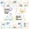 Decorably 12 Chemistry Apparatus Science Posters for Classroom, 11x14in