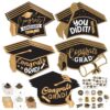 Decorably 20 Pack 6.5x4.5in Pack of Graduation Cards Pack 2026