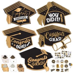 Decorably 20 Pack 6.5x4.5in Pack of Graduation Cards Pack 2026