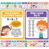 Decorably 20 Vibrant 1st Grade Math Posters for Classroom, 11x14in