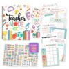 Decorably Undated Teacher Planner 2026-2027, Lesson Plan Book & Calendar