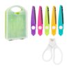 Decorative Paper Edge Scissors Set - 5 Pairs of Zig Zag Edges with Portable Organizer for DIY Crafts