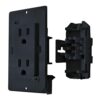 Decor Receptacle with Cover - 15A 125V Black