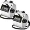 Decymis 2 Pack Clicker Counter, Metal Hand Tally Counter Clicker, Silver
