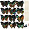 Deekin 72 Pcs Scratch Art Butterfly Kits Bulk for Kids Rainbow Paper Scratch Craft Cards with 36 Bamboo Stylus, 12 Styles DIY Butterfly Art Party Favors for Classroom Birthday Spring Activities