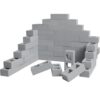 Deekin Foam Brick Building Blocks for Kids Thick Blocks Foam Large Fake Brick Construction Toy for Stacking Construction Gifts, 8 x 4 x 2.4 in(20 Pcs,Square Holes)