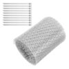 DEEPCRAFF Aluminum Gutter Guard Roll for Home Exterior Easy DIY Installation 5in X 20ft for Gutter Protection and Leaf Filter, Flexible Mesh Screen Blocks Debris and Leaves Silver