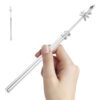 DEEPCRAFF Stainless Steel Thermometer Clamp for Lab Use High Durability and Anti-Slip Design, Suitable for School and Home Laboratory Temperature Reading