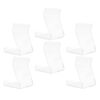 DEEPCRAFF Upright Display Stand Vinyl Record Display Acrylic 6pcs with Stable Easel Structure , Portable Easel Stand for Picture Holder , Book for Exhibit or Museum Use