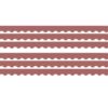 DEEP Rose Scalloped Border Trim, 35 FEET PER Pack, 6PK