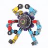 Deformable Chain DIY Robot Spinner, Transformable Sensory Toy Multi-Pack, High-Speed Plastic Fingertip Gyro for Classroo