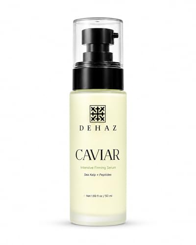 DEHAZ Caviar Firming Face Serum for Women with Retinol, Peptides and Hyaluronic Acid, Improves the Look of Firmness and Skin Texture, Lightweight Hydrating Facial Serum - 1.7 oz