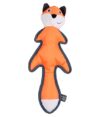 Dehner Wild Nature Outdoor Fox Dog Toy with Squeaker Approx. 42 x 18 x 7 cm Oxford Cotton Orange