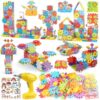 DEKILEA Building Toys, 234 Pieces Upgrade Gear Building Blocks Set Kids Tool Set with Electric Drill, Kids Toys STEM Kits Gifts for Boys Girls Age 3+