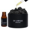 De Lumique Aromatherapy Volcano Stone Set, Aroma Diffuser for Home Bathroom Office, with Aroma Oil 0.33 fl. oz. and Stones 6.70 oz. (Airy Rosewood)