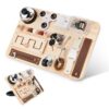 Dementia Activities for Seniors-Fidget Busy Board-Alzheimers Products for Elderly-Memory Games for Autism Adult-Dementia Gadgets-Sensory ADHD Toys-Anxiety Relief Items-Gift for Seniors
