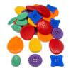 DENEZE 54pcs Color Random Fidget Toys Sensory Stone for Kids，Textured Soft Worry Stone for Autism Kids Calming - Fidget Stress Toys for Students Anxiety Relief - Small Prizes Fidget Toys