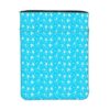 Denjungdn Bright Blue Skiers and Ski Tricks Winter Book Cover with Zipper, Waterproof Book Sleeve Protector 11.8x9 Inches
