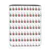 Denjungdn White Retro Ski Lift Gondola Winter Skiing Book Cover with Zipper, Waterproof Book Sleeve Protector 11.8x9 Inches