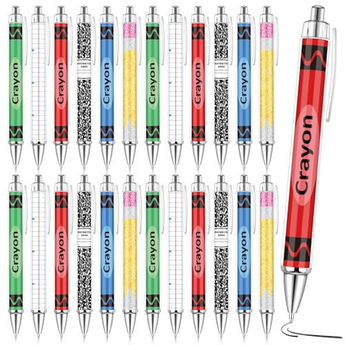Denylo pro 24 Pcs Back to School Ballpoint Pens Sets Include Various Ballpoint Pens for Back to School Supplies for Classmates Teachers Staff Colleagues Office Supplies