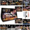 DESINIK Scratch Art Book for Adults & Teens - Scratch Paper Art Kit with Stencils & Tools, Creative Crafts for Relaxation, Focus & Travel, Stress Relief Activity for Home Decor & Gifts (Series Ⅲ)