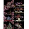 DESINIK Scratch Painting Art for Adults -Scratch Painting Foil Art for Adults, Scratchboard Set(A4) with 4 Tools & 8 Sheets,City Series Creative Gifts(Sakura)