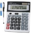 Desk Calculator 12 Digit Extra Large LCD Display, Touch Comfortable with Big Buttons, PXY Two Way Power Battery and Solar Standard Function Office Calculators