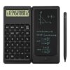 Desk Calculator, Desktop Small Calculators with Writing Notepad, Basic 4-Function Math Large Button Calculator, School Supplies, Middle/High School Students (Black)