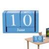 Desk Calendar Blocks Simple Decoration Manual Turn Perpetual