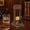 Desktop Herb Roll Cutter Guillotine, Tabletop Herb Roll Cutter with Back Stop & Catch Tray, Vintage Precision Herb-Roll Guillotine Trimmer, Gift for Man [Object Object]