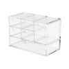 Desktop Organizer with Drawers – Clear Acrylic Desk Storage Box