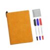 Desk Whiteboard Notebook Double Side Writing Board with Erasable Marker for School Meeting Noting Portable Whiteboard