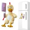 Detachable Plush Duck Fridge Magnet with Removable Limbs & Plush Cutter