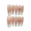 Detachable Press On Nails With Gems