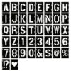 Devasya Crafts 2 Inch Letter Stencils Symbol Numbers Craft Stencils|42 Pcs Reusable Alphabet Templates Interlocking Stencil Kit for Painting On Wood|Wall|Fabric|Rock|Chalkboard|Sign|DIY Art Projects