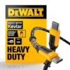DEWALT Heavy Duty USB C Cable, Jobsite 60 Watt USB C Cable, Type-C to Type-C Cable Compatible with iPhone 17/16/15 Plus Pro Max MacBook iPad Samsung Galaxy, 10 ft, 2 Pack